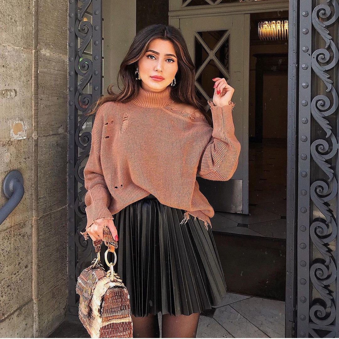 Valencia Draped Knit Mini Skirt – Winter Muse Collection