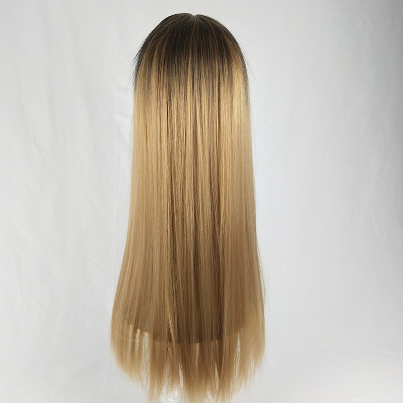 Long Straight Gradient Luxury Synthetic Wig