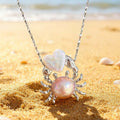 Minimalist And Creative Crab Pearl Necklace For Women